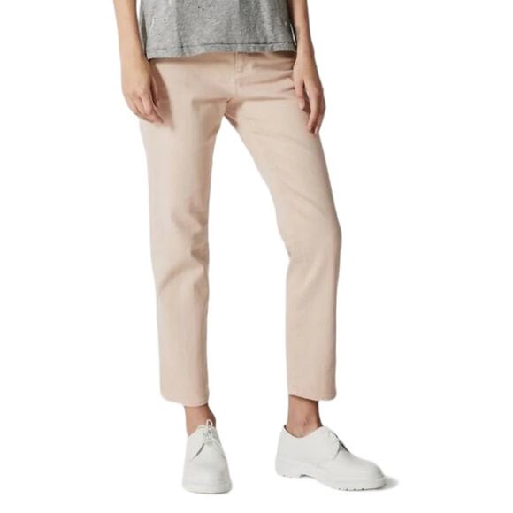 Ag Adriano Goldschmied Denim - AG Adriano Goldschmied jeans The Isabelle high rise straight crop pink size 32